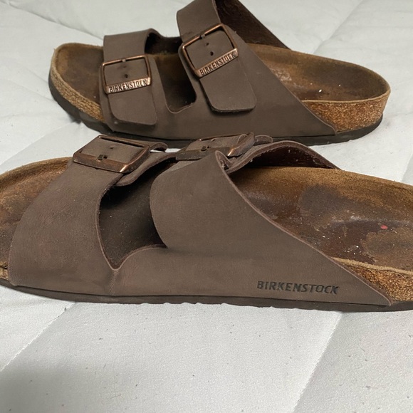 Birkenstock Dark Brown Slide Sandals - Picture 4 of 7
